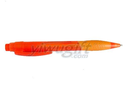 Orange ball pen, picture