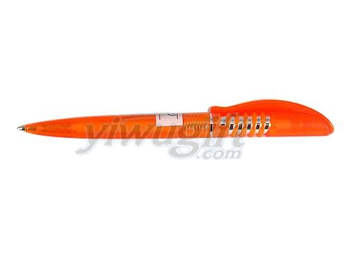 Orange ball pen, picture