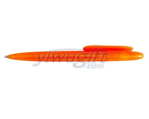 Orange ball pen, picture