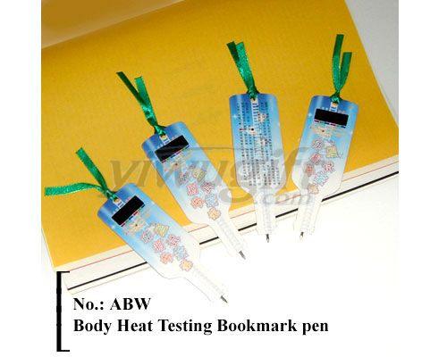 Bookmark pen & thermometer, picture
