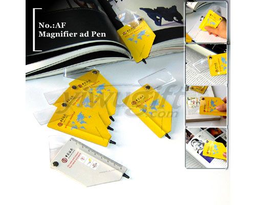 bookmark pen  & magnifier, picture