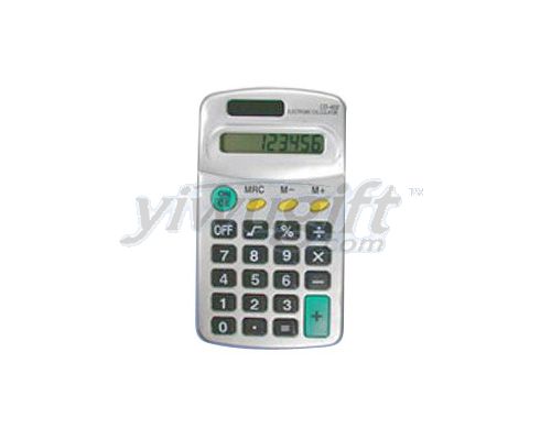 Counterfeit solar calculator, picture