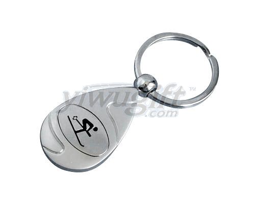 Metal key button, picture