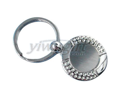 Metal key button, picture