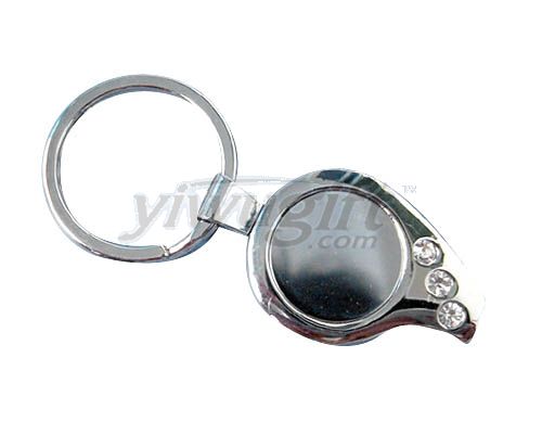 Metal key button, picture