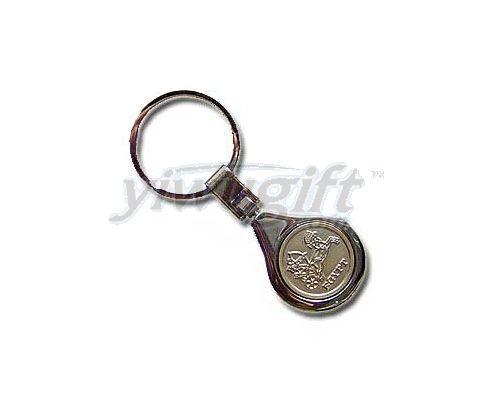 Metal key button, picture