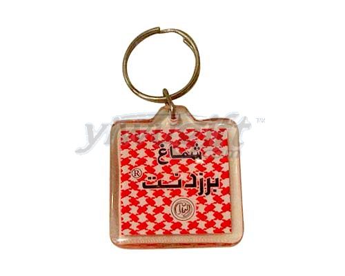 Plastic key ring, picture