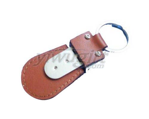 Leather key button, picture