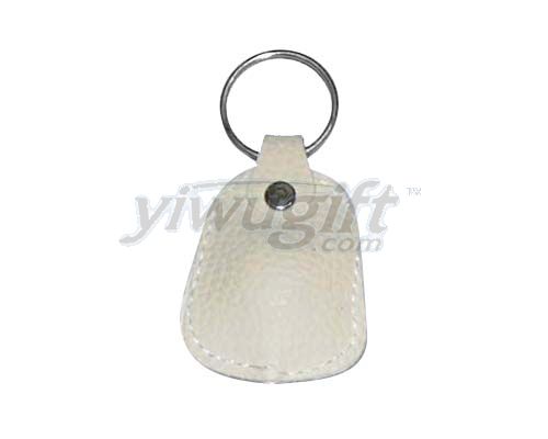 Leather key button, picture