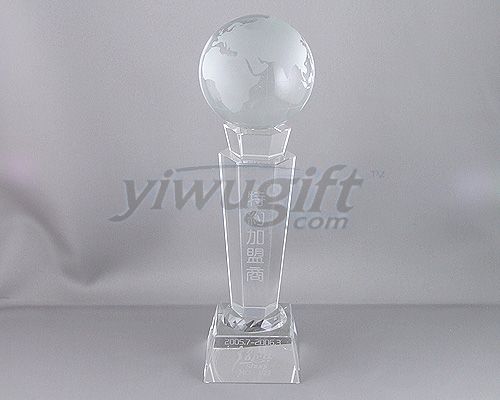 Exclusive crystal octagon medal, picture
