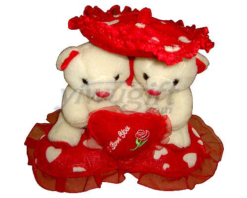 Lovers' teddy bear, picture