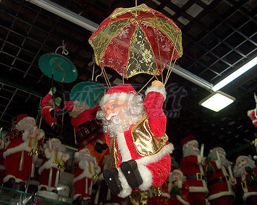 Santa Claus with ballute