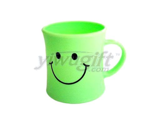 Smiling face cup, picture
