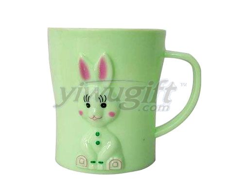 A cup of small white rabbit