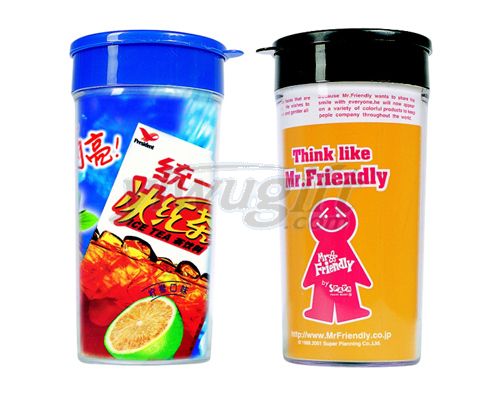 plastic advertising cup, picture