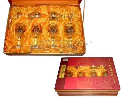 Glass goblet sets, picture