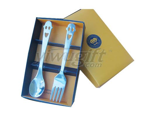 Stainless dishware set, picture
