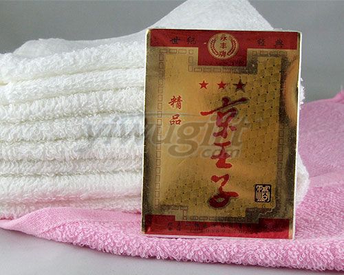 Premium rectangle compressed towel, picture