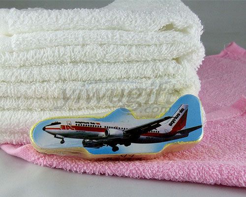 Promotional airplane magic towel, picture