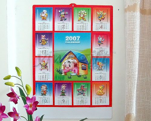 Colourful calendar