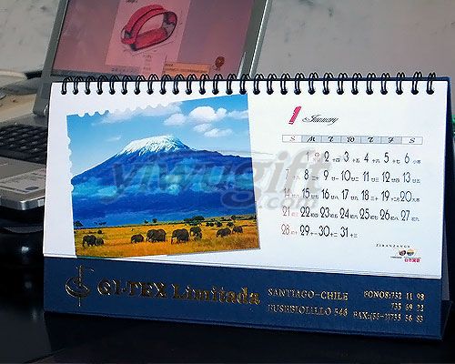Desktop calendar, picture