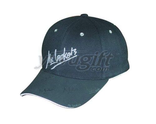 Sports advertising cap, picture