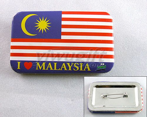 Malaysian flag badge, picture