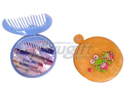 Fruit mirror & comb, picture