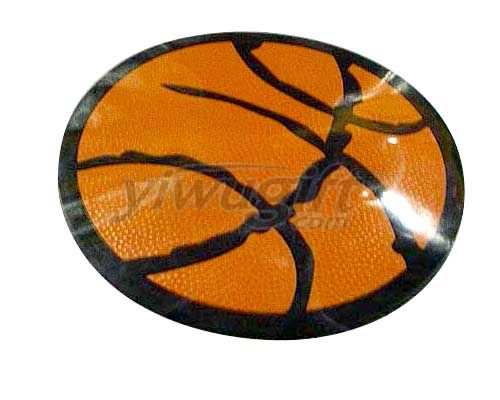Basketball cup mat, picture