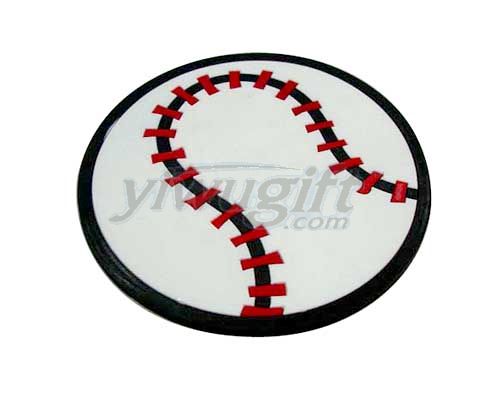 Baseball cup mat, picture