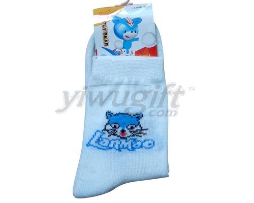 Virgin socks of cartoon, picture