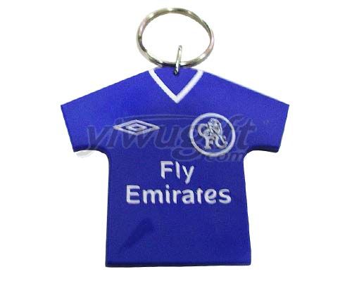 Team dress key ring, picture