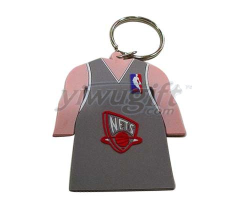 Sports costume key ring