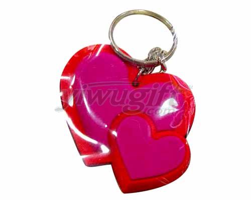 Twins heart key buckle, picture