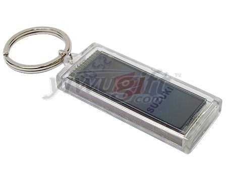 olar key chain with time, picture