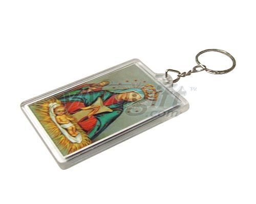 plasic key chain, picture