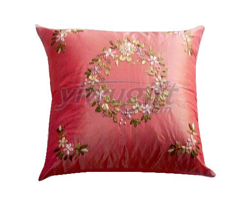 Hand-embroidered pillow discoloration, picture