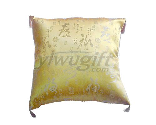 Spent satin pillow, picture