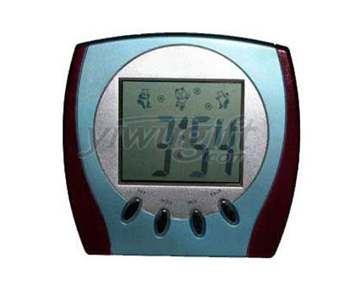 electronic desk clock, picture