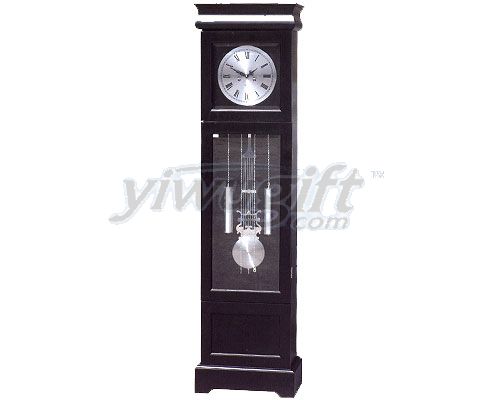 Linden wood grandfather  clock, picture