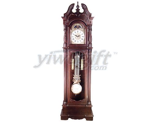 Linden wood  grandfather  clock