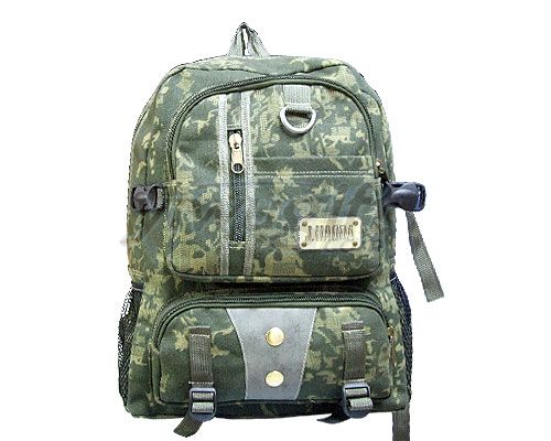 Camouflage backpack, picture