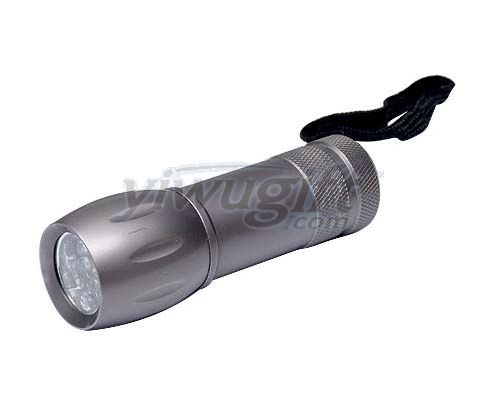 Aluminum alloy led flashlight, picture