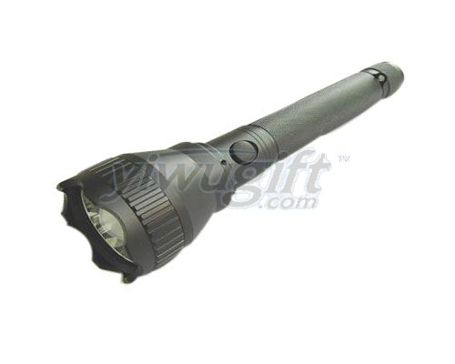 The aluminum alloy charges the led flashlight, picture