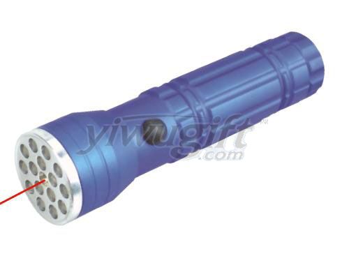 Aluminum alloy flashlight, picture