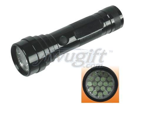 Aluminum alloy flashlight, picture