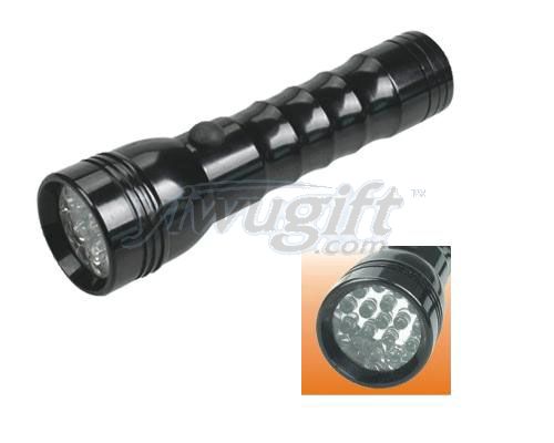 Aluminum alloy flashlight, picture