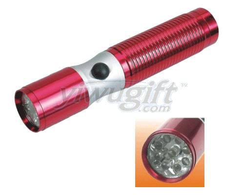 Aluminum alloy flashlight, picture