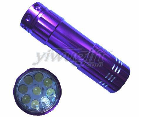 Aluminum alloy flashlight, picture