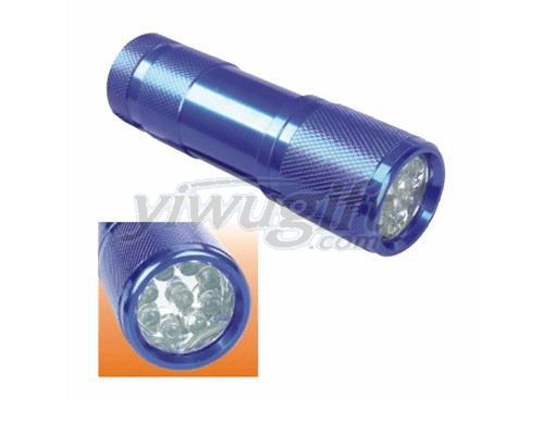 Aluminum alloy flashlight, picture
